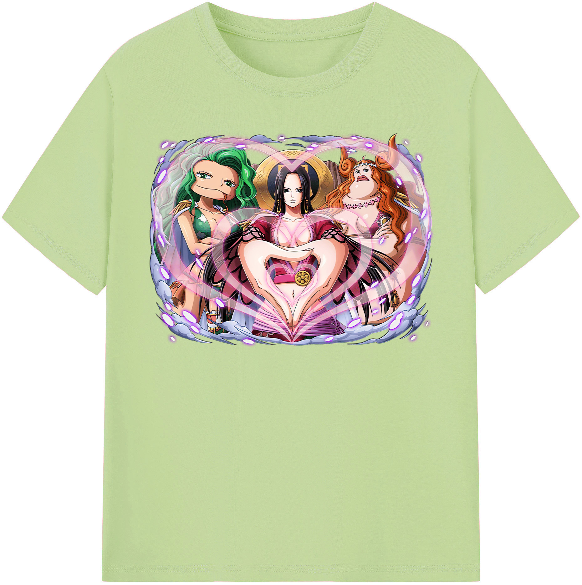 ワンピース ボア・ハンコック ONE PIECE Boa·Hancock 綿100％半袖Tシャツ（フロントプリント）